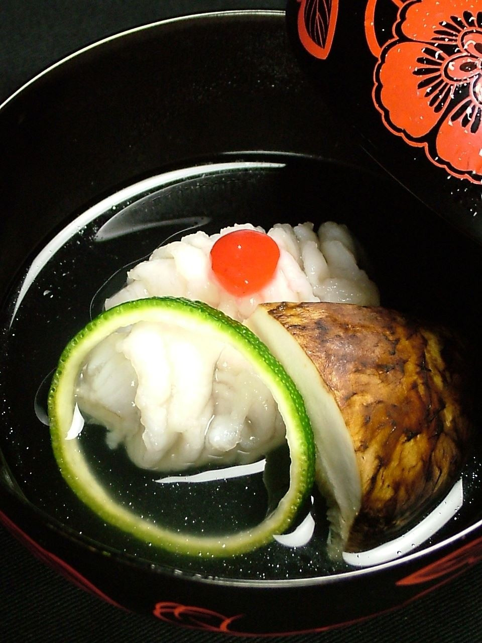 松茸と牡丹鱧の椀物